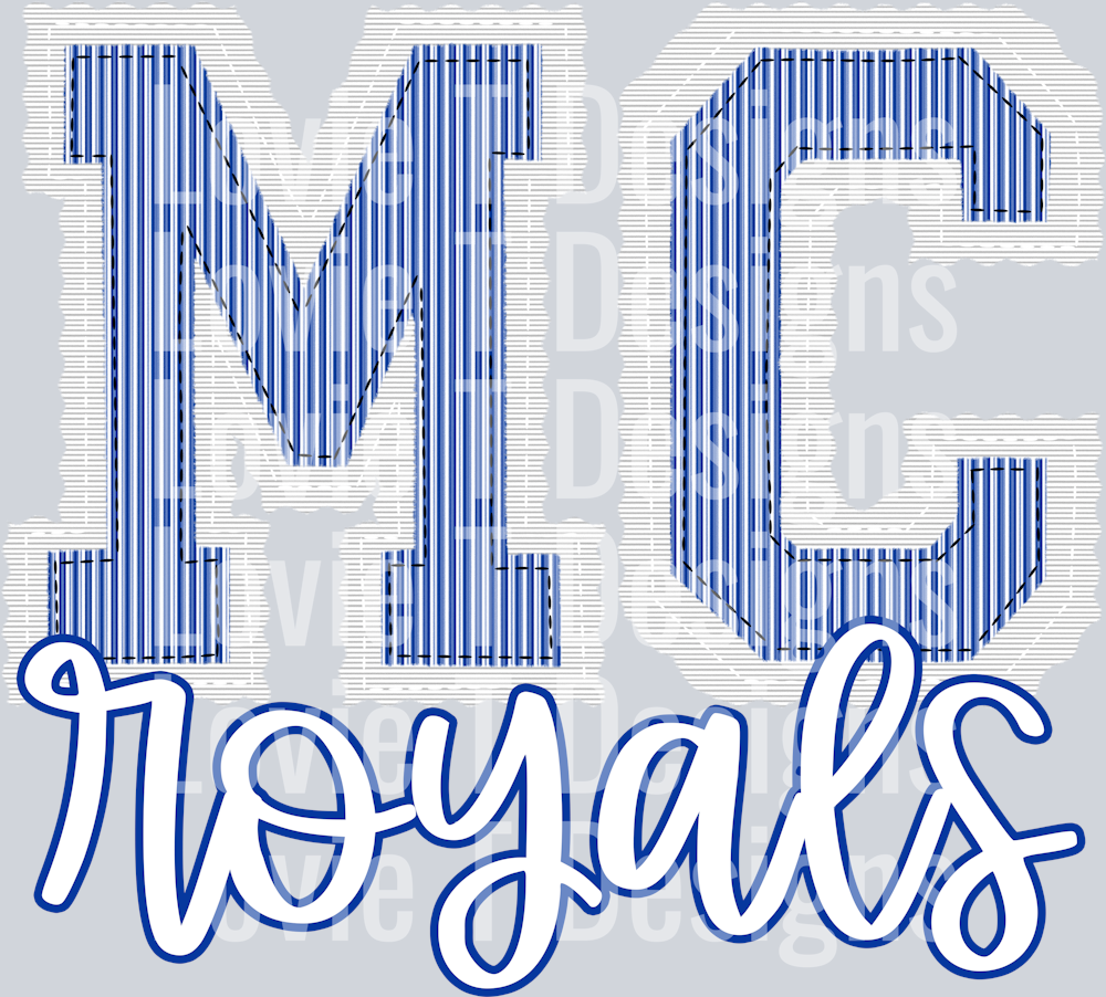 TWO INITIALS PREPSTER MC WHITE BASE ROYAL TOP ROYALS