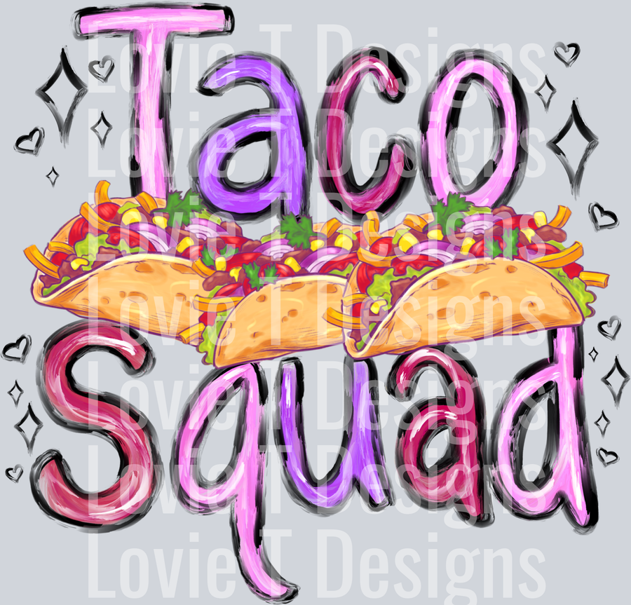 Taco Squad Pastel