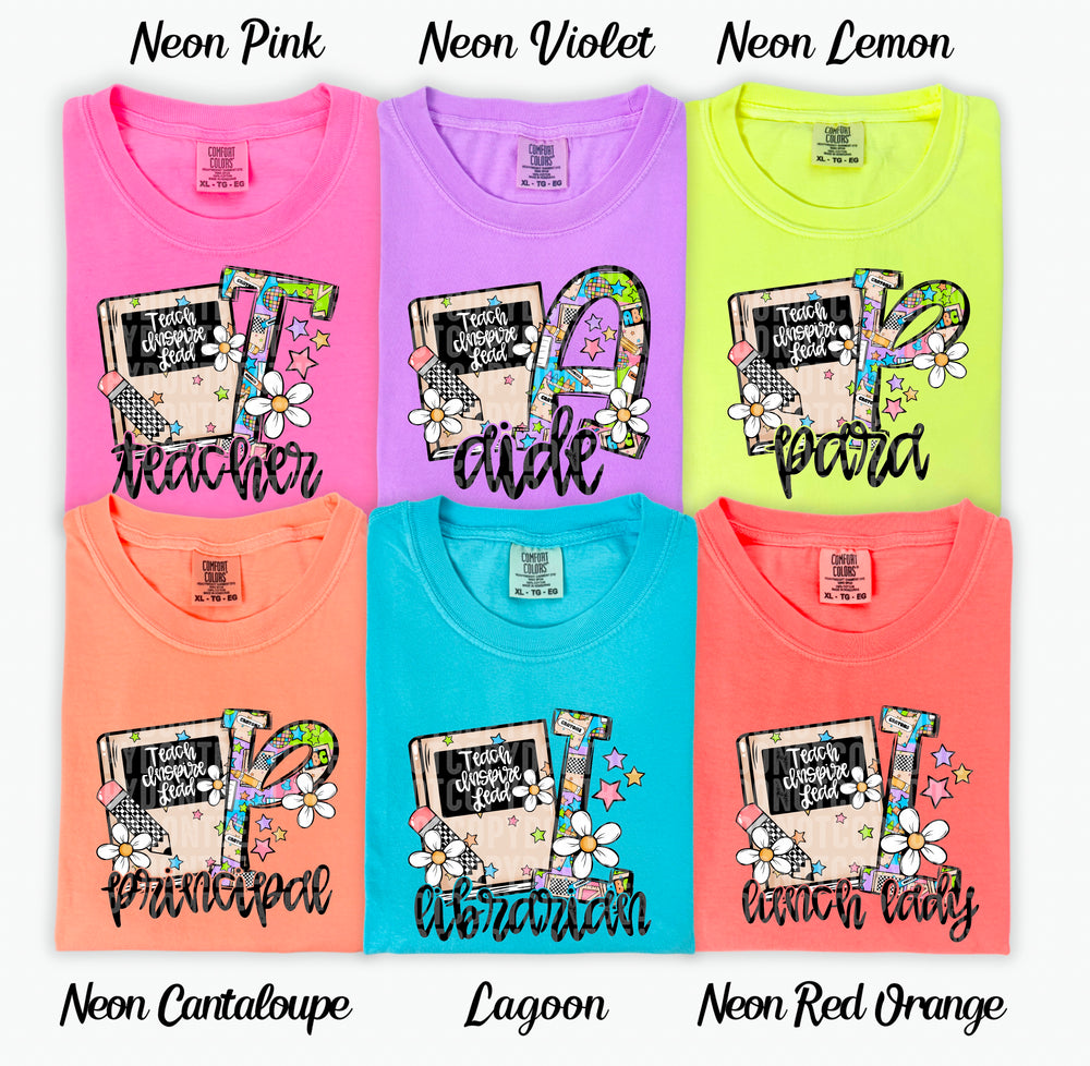 Teacher Retro School DTF transfer design – image 1