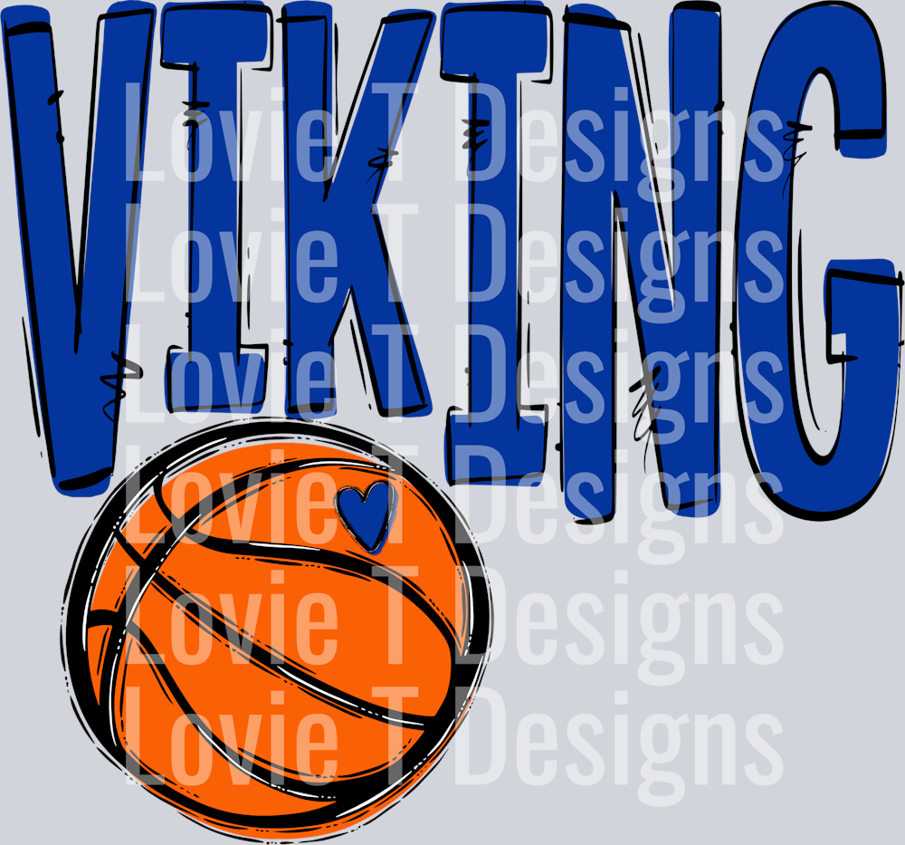 Team Go Spirit Vikings BASKETBALL ROYAL BLUE NO SPIRIT
