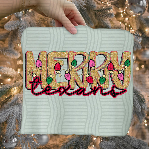 Merry Lights Mascots Texans design