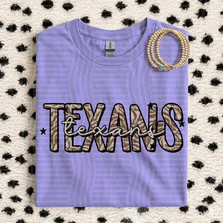 Texans Zebra Mascots DTF transfer