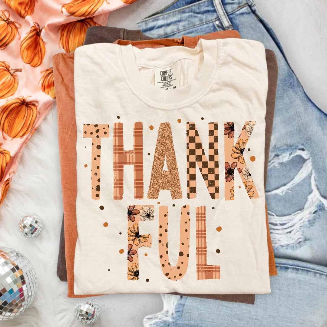 THANKFUL PATTERN LETTERS mockup