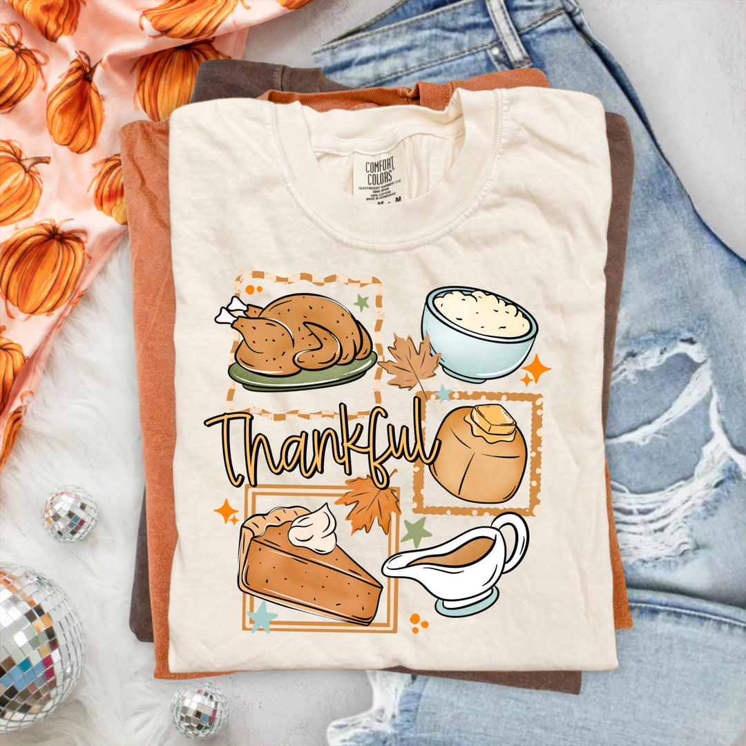 Thankful Thanksgiving Dinner DTF transfer – mockup