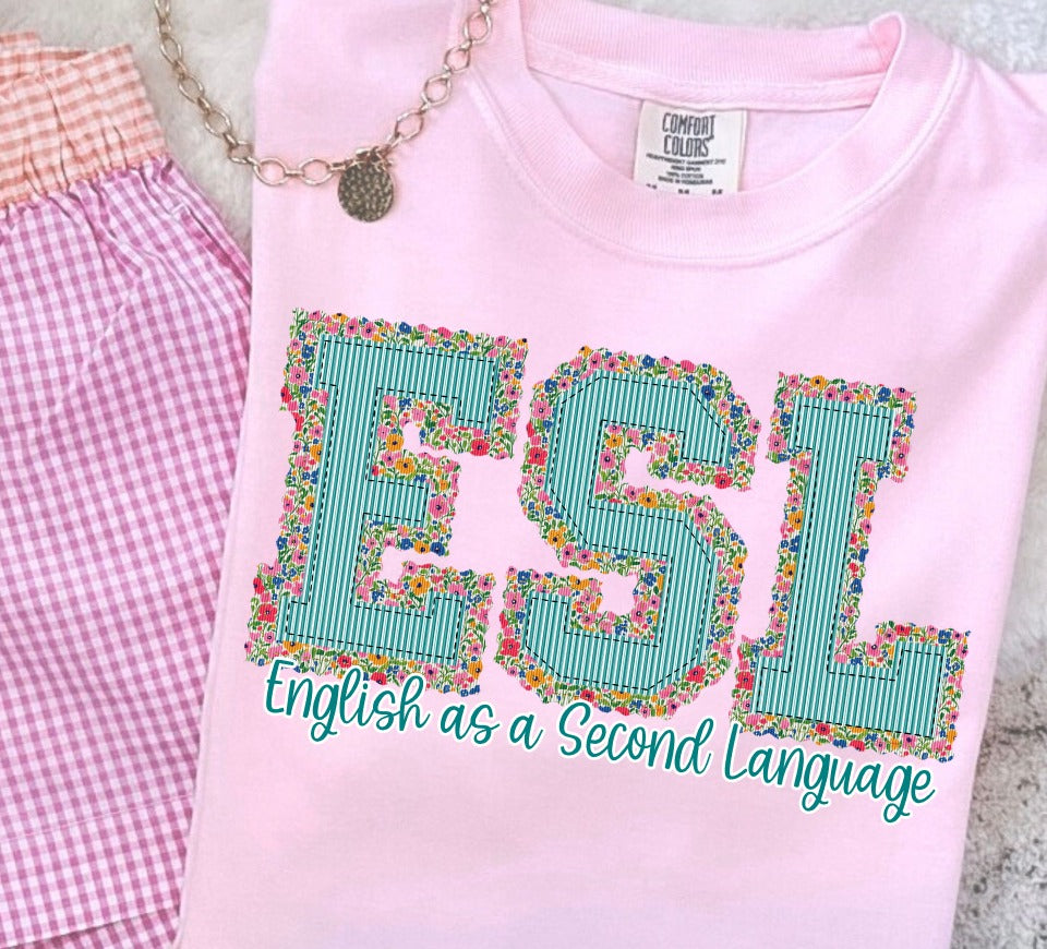 The Prepster ESL Floral DTF transfer design – image 1
