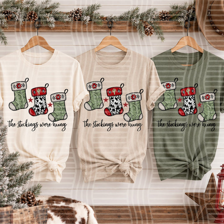 The Stockings Cowboy Christmas DTF transfer