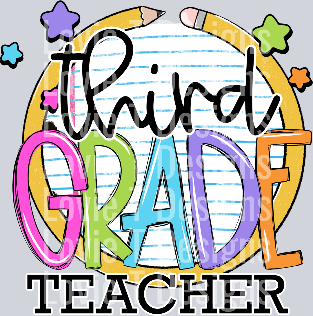 Third Grade Teacher  Paper and Pencil