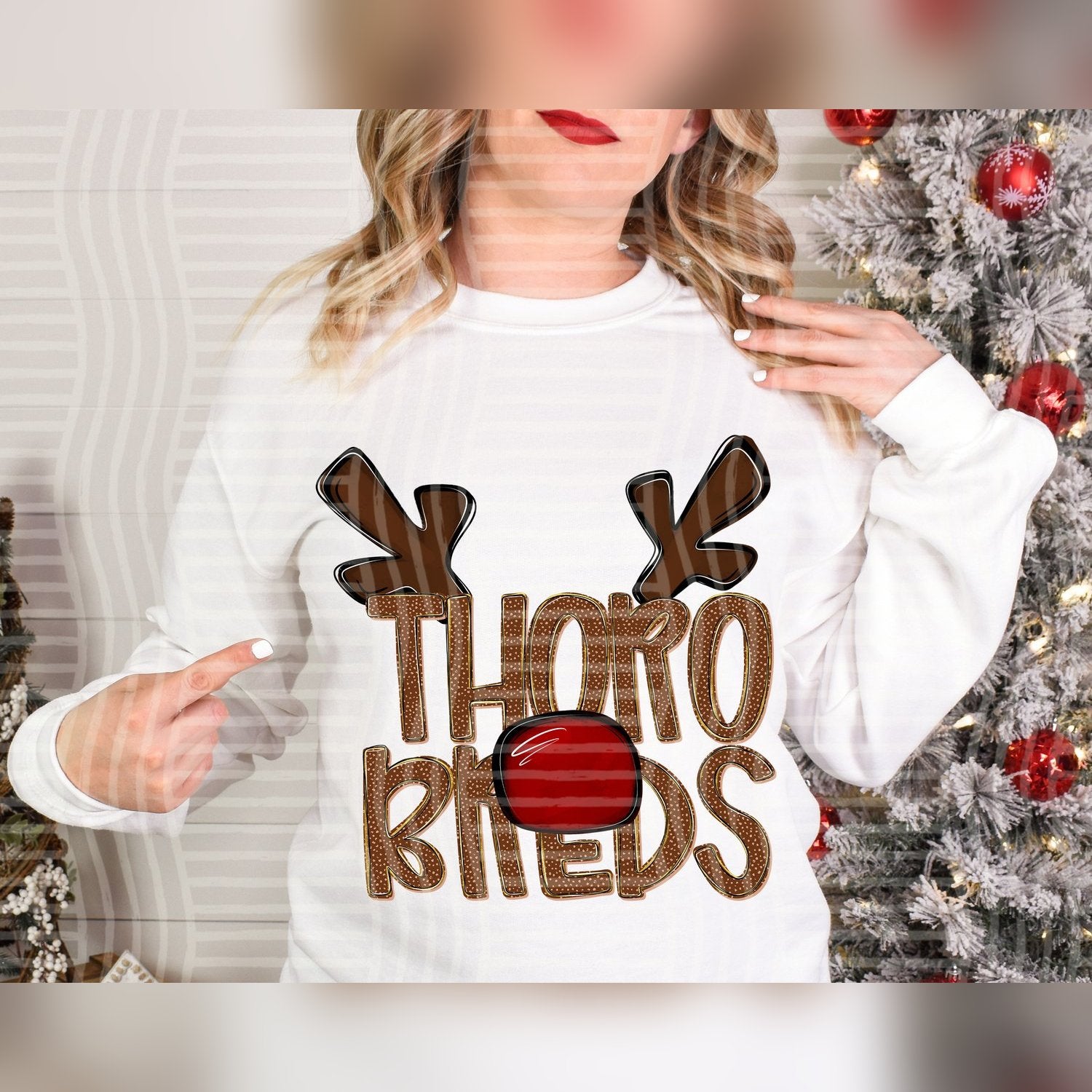 Deer Antler Mascots Thorobreds design