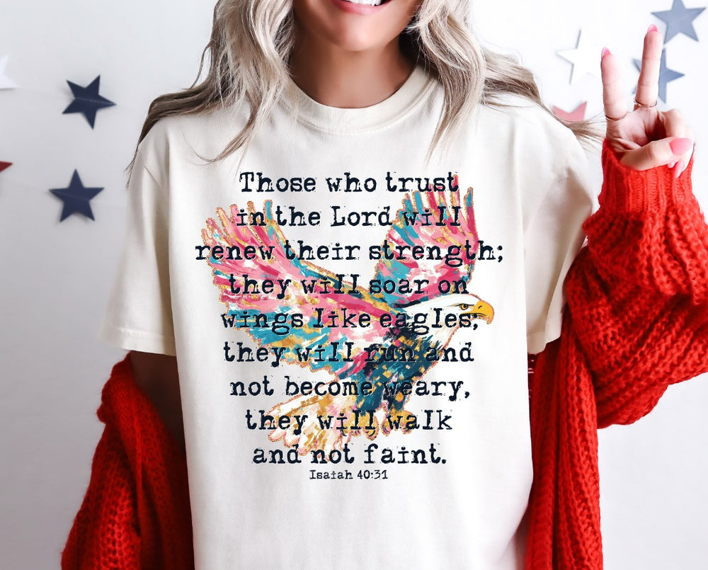 Those That Trust in the Lord Isaiah 4031 DTF transfer design – image 1