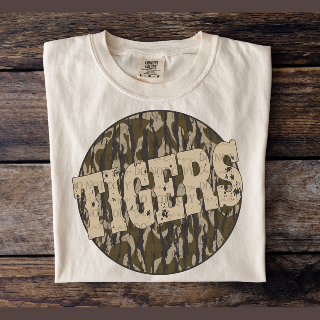 Tigers Bottomland Camo – DTF Transfer