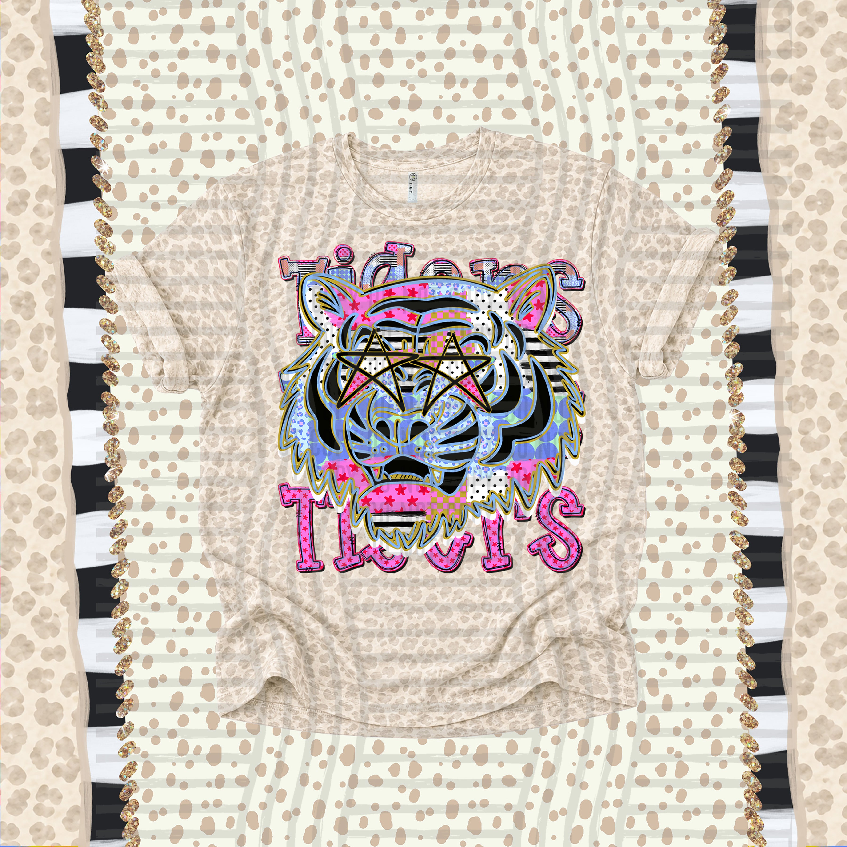 Dolly Doodle Mascots Tigers design