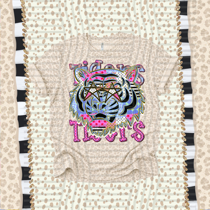 Tigers Dolly Doodle mascot DTF transfer