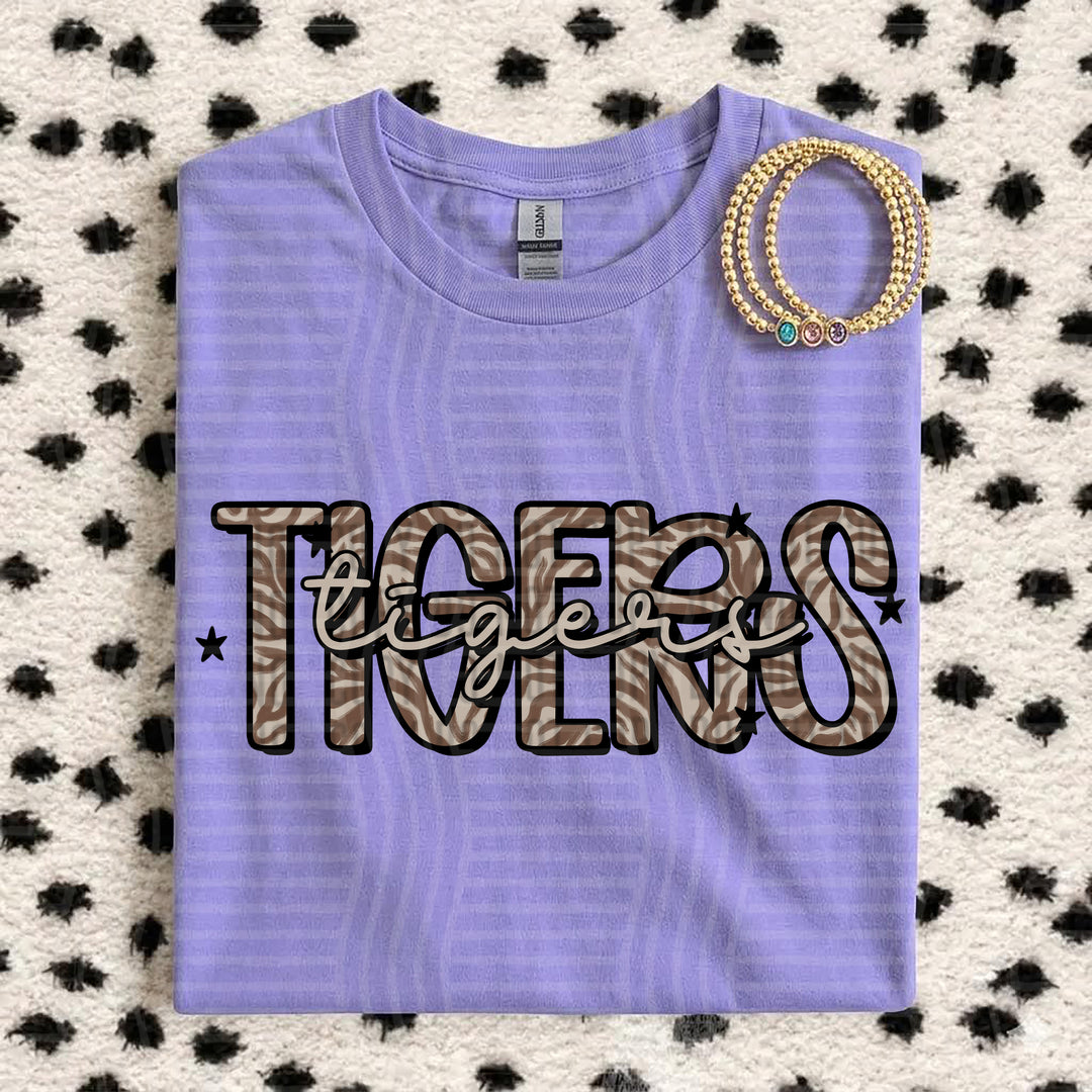 Tigers Zebra Mascots DTF transfer