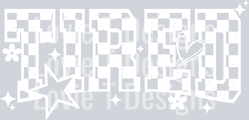 Tired single color white checker