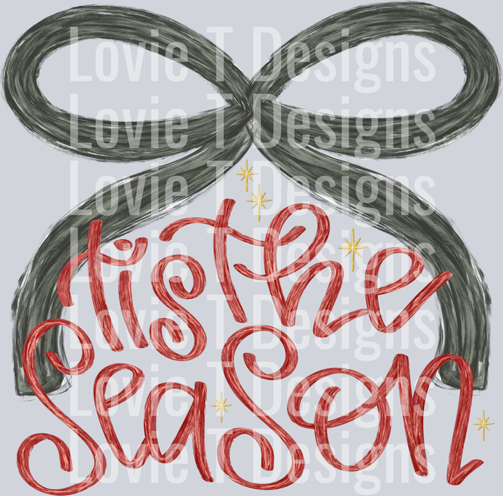 Tis The Season Bow Messy BRush