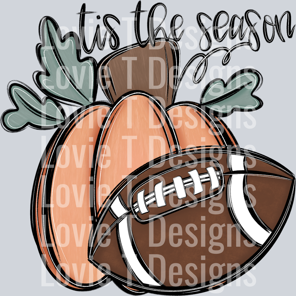 Tis The Season Football Pumpkin