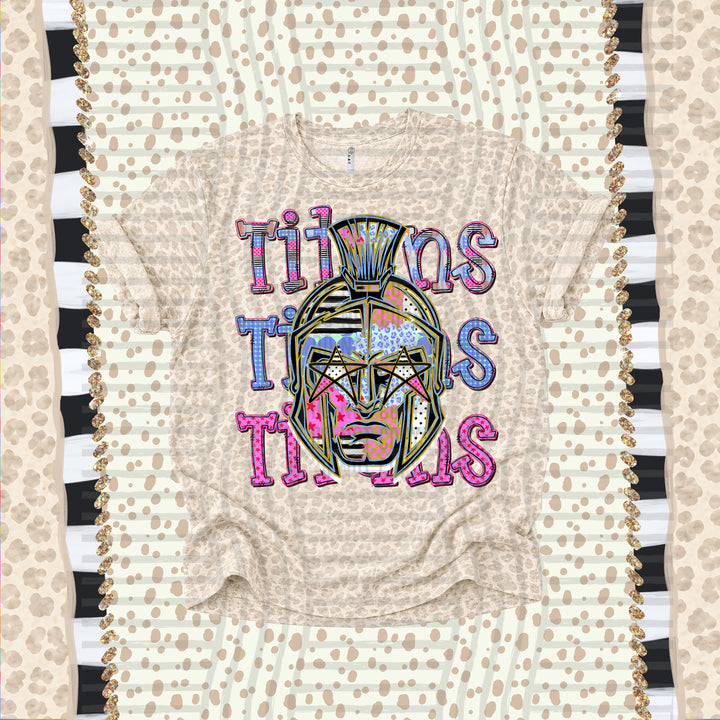 Titans Dolly Doodle mascot DTF transfer
