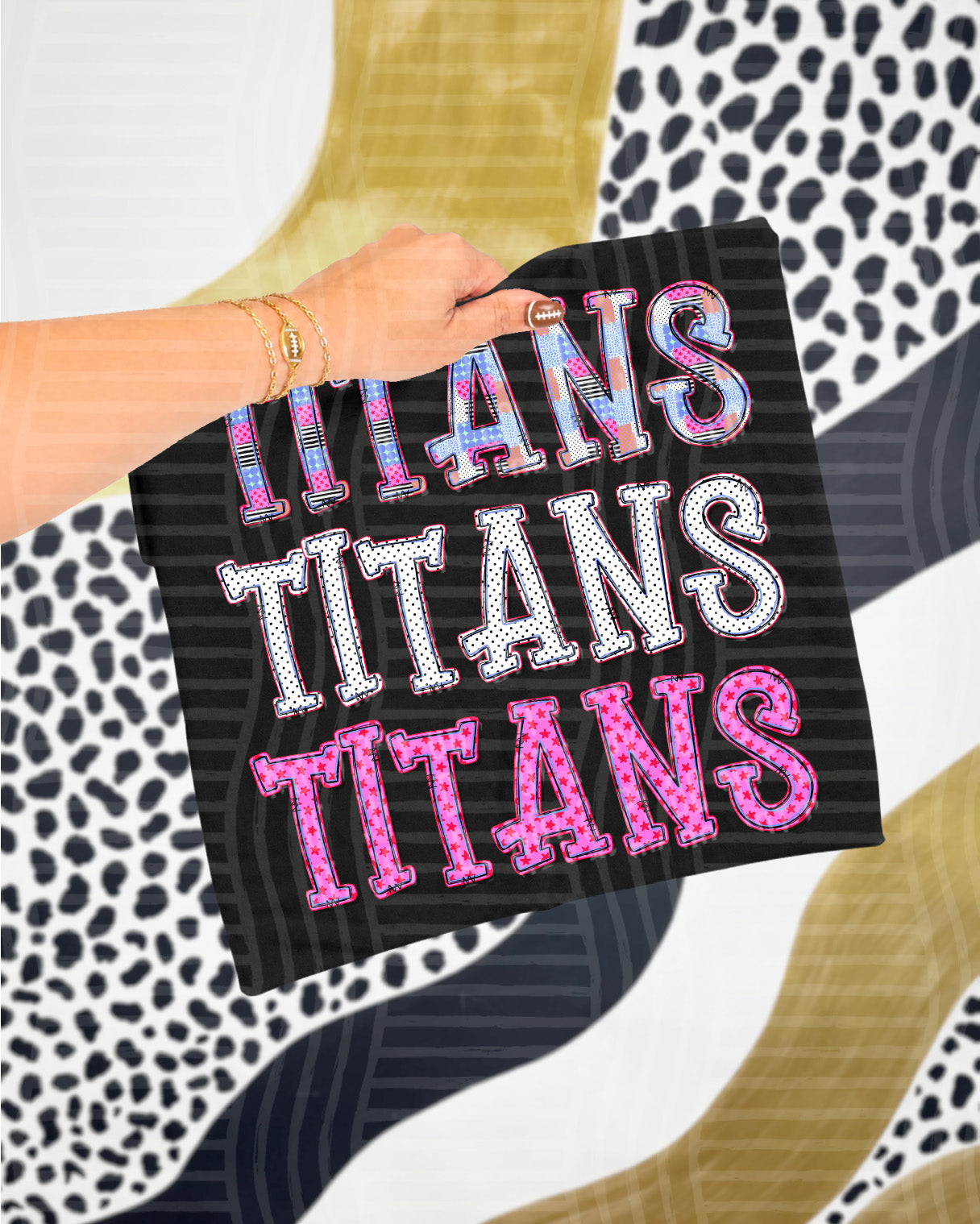 Dolly Tri Stacked Mascots Titans design