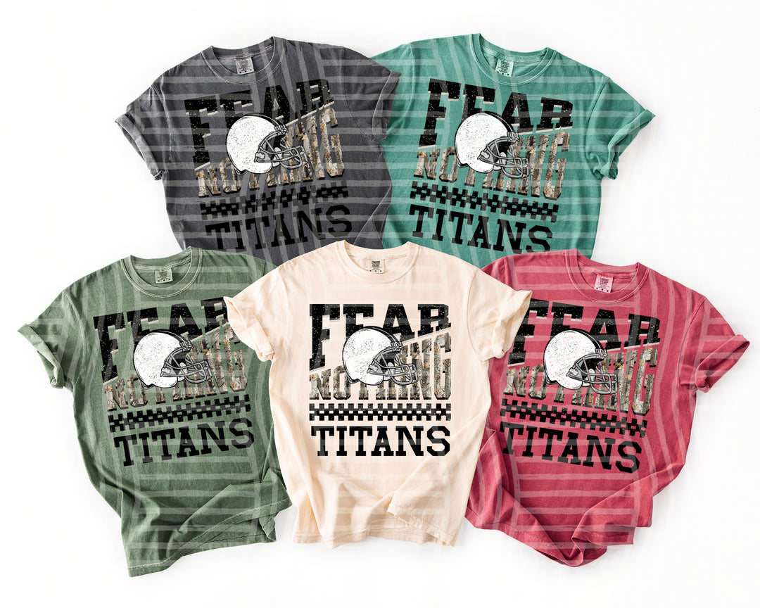 Titans Fear Nothing mascot DTF transfer