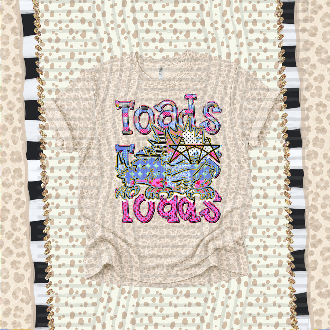 Toads Dolly Doodle mascot DTF transfer