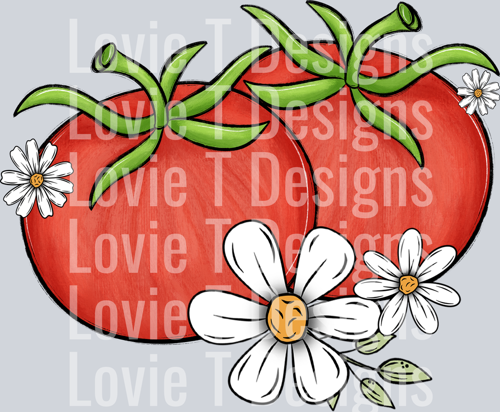 Tomato Festival Front festival DTF transfer design
