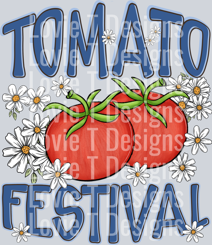 Tomato Festival Festival DTF transfer design