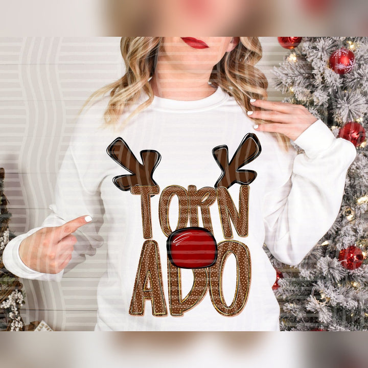 Tornado Deer Antler Mascots DTF transfer