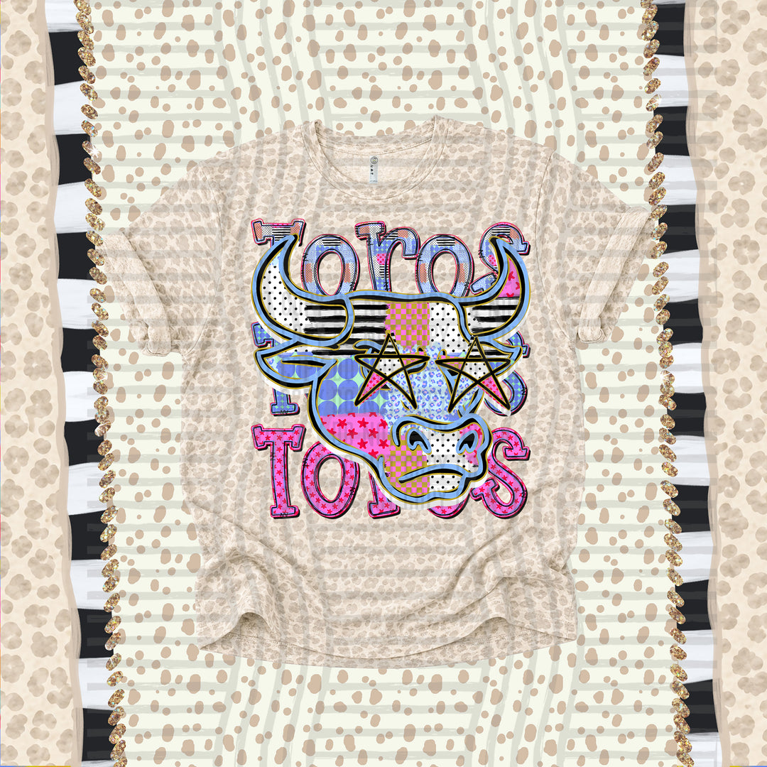 Toros Dolly Doodle mascot DTF transfer