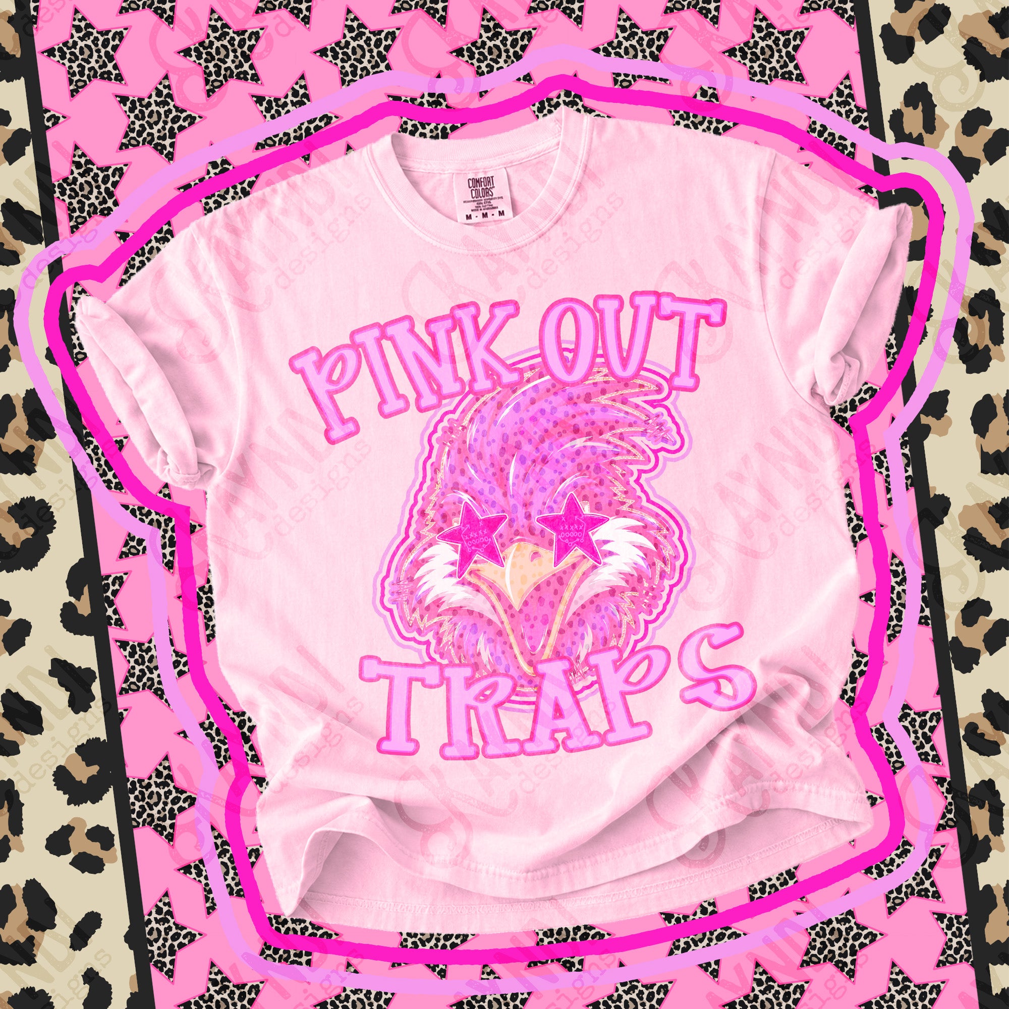 Pink Out Mascots Traps mockup