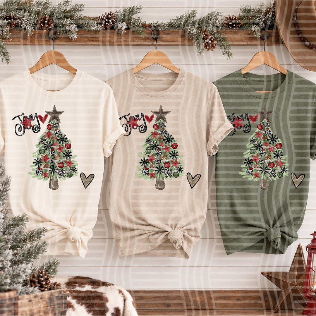 Tree Cowboy Christmas DTF transfer