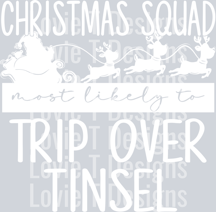 Trip Over Tinsel White