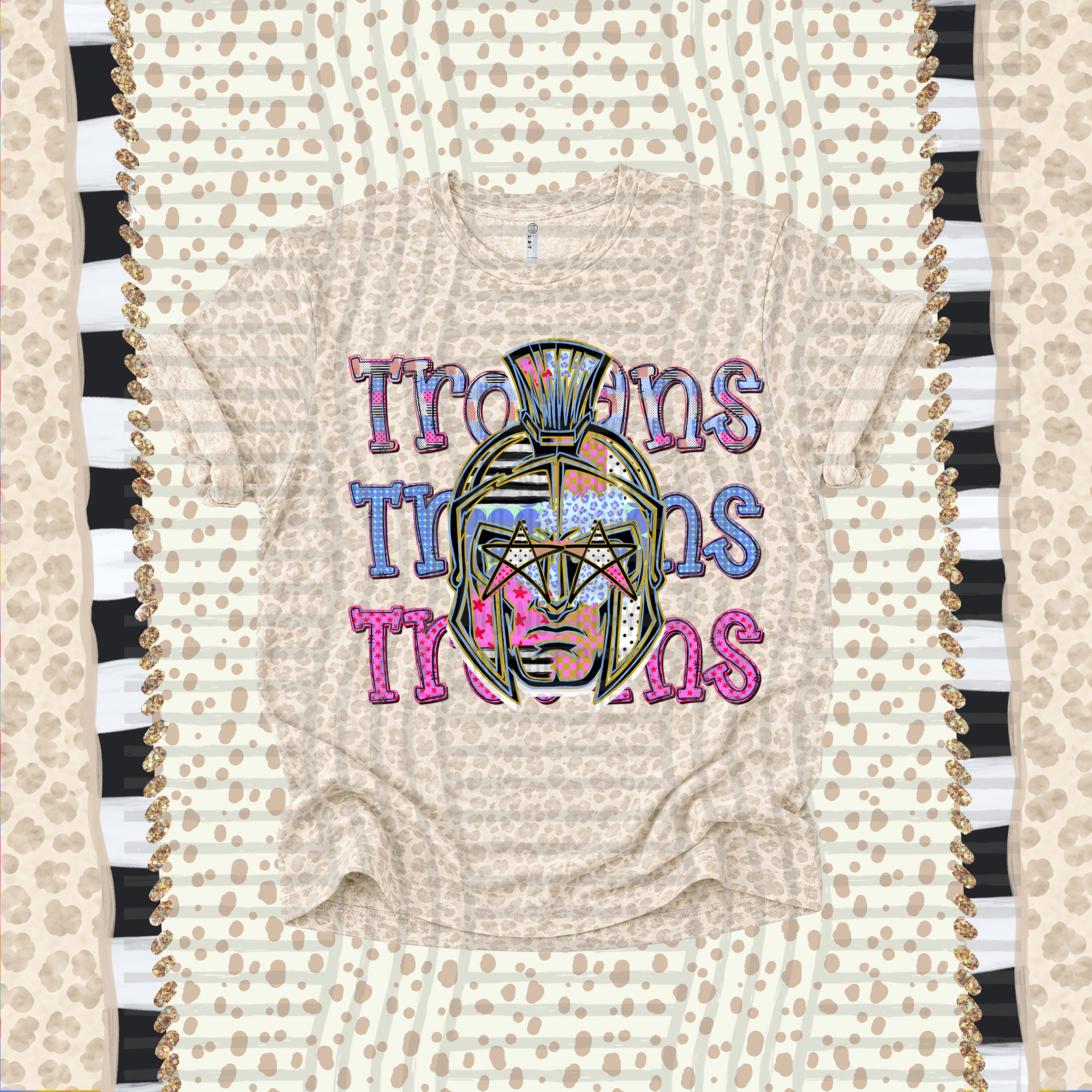 Dolly Doodle Mascots Trojans design