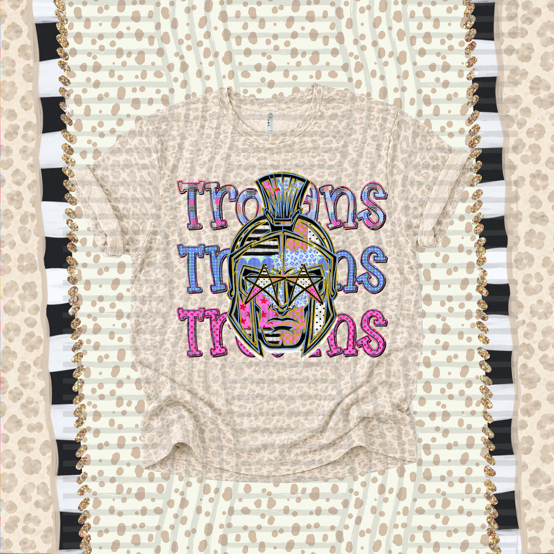 Trojans Dolly Doodle mascot DTF transfer