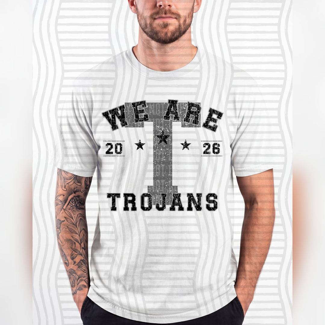 Trojans Varsity Initials Mascots DTF transfer