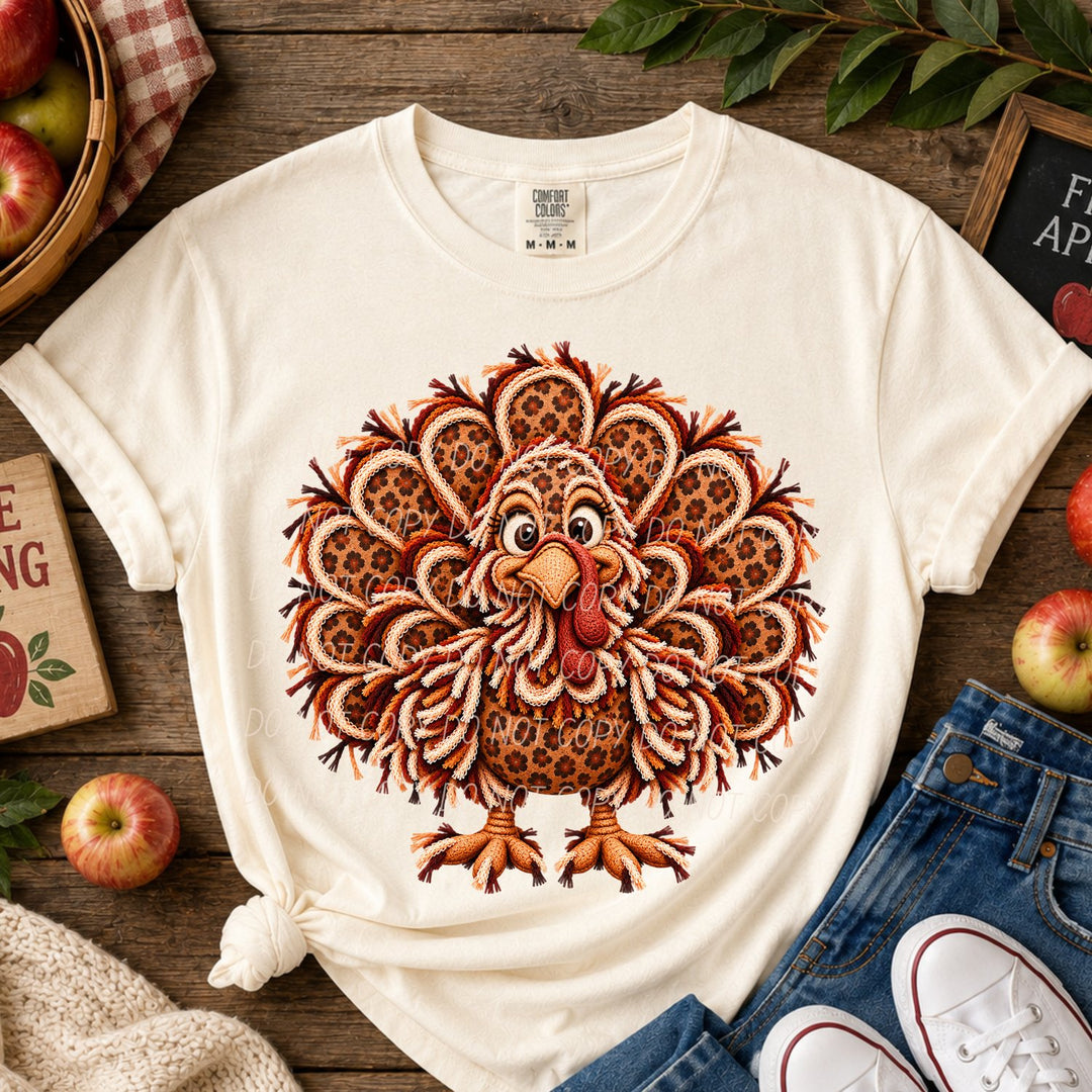 Turkey Leopard DTF transfer mockup 2