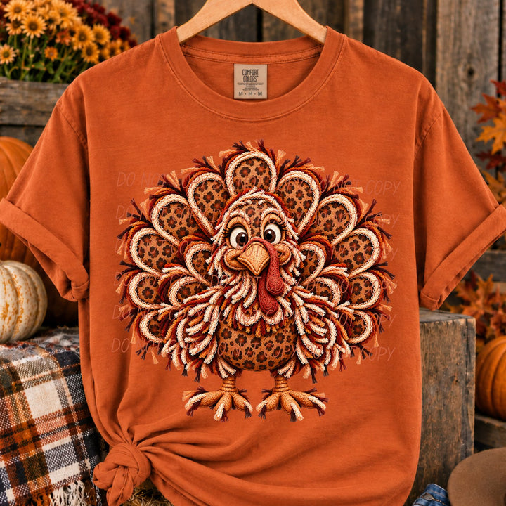 Turkey Leopard DTF transfer mockup 4