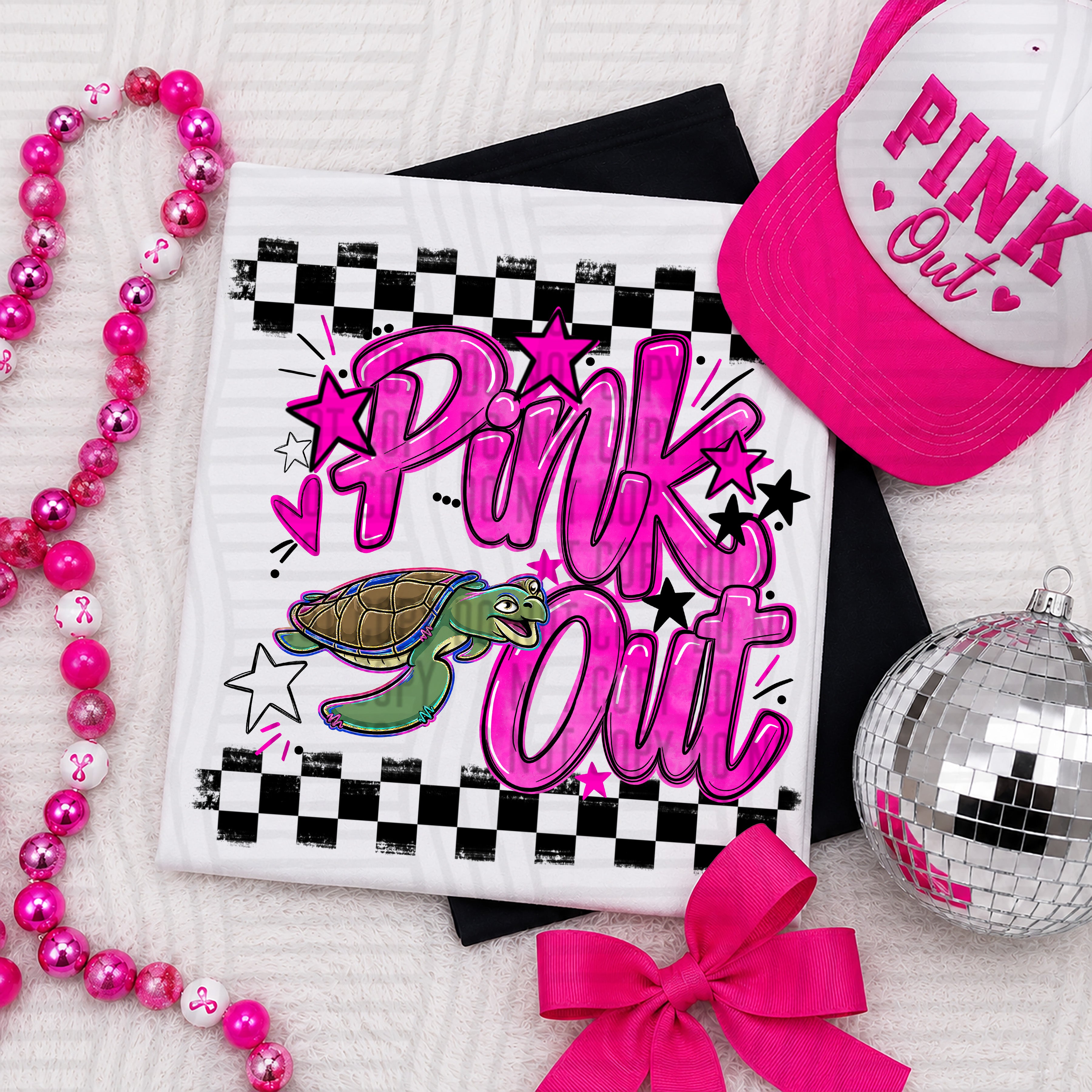 Pink Out Mascots CC Turtles design