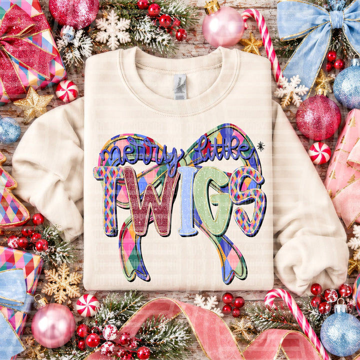 Twigs Merry Little Mascots DTF transfer