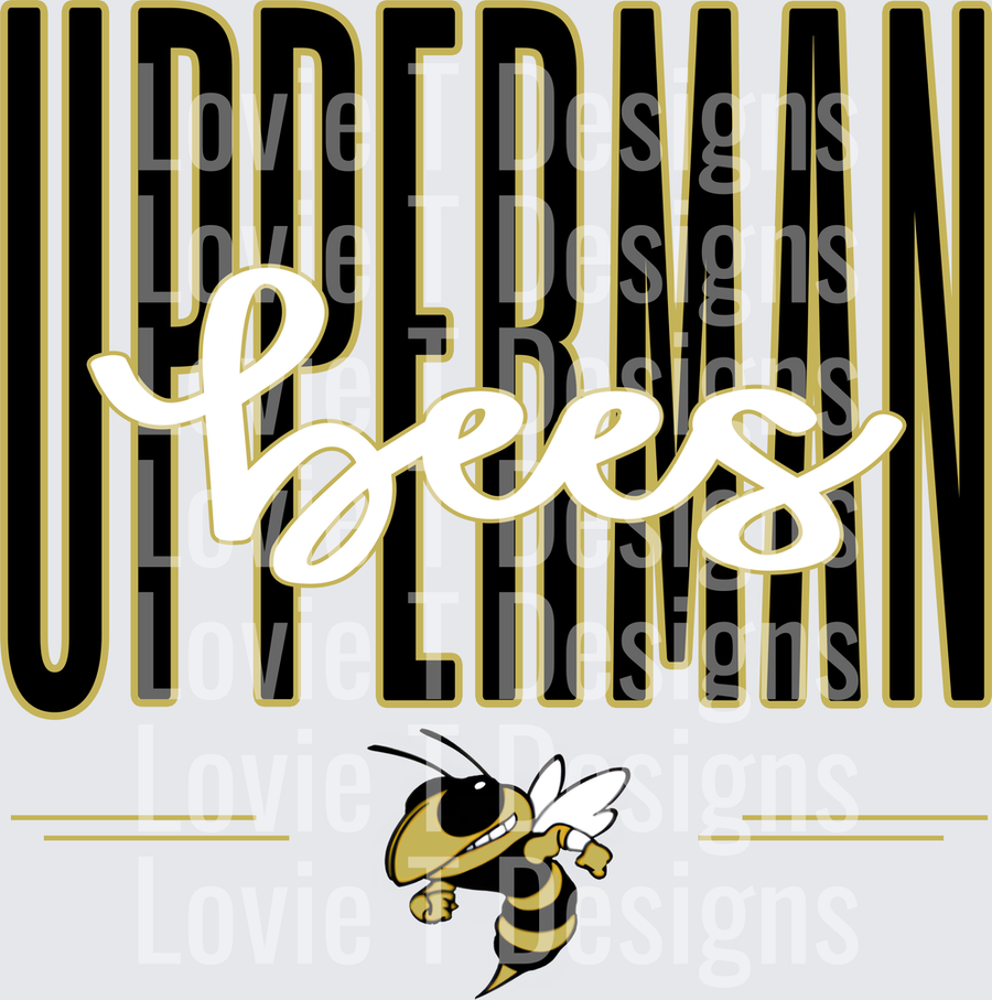 UPPERMAN BEES GOLD STRIPES