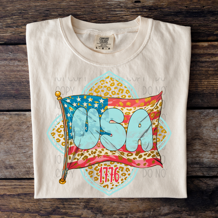 USA FLAG LEOPARD SPOTS