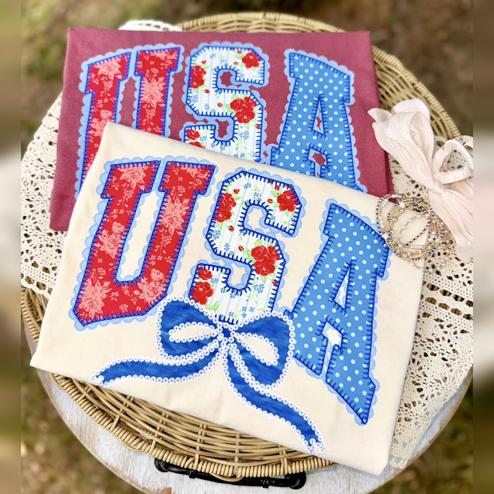 USA Lace Bow – DTF Transfer