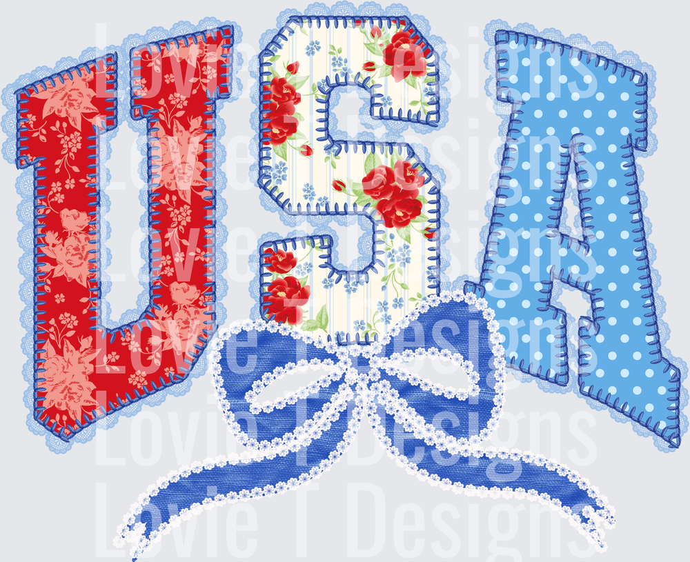 USA LACE BOW