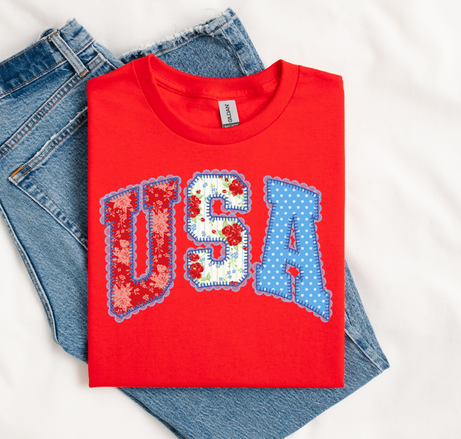 USA No Bow DTF transfer design