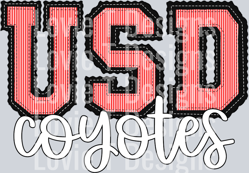 USD BLACK BASE RED TOP COYOTES SEERSUCKER