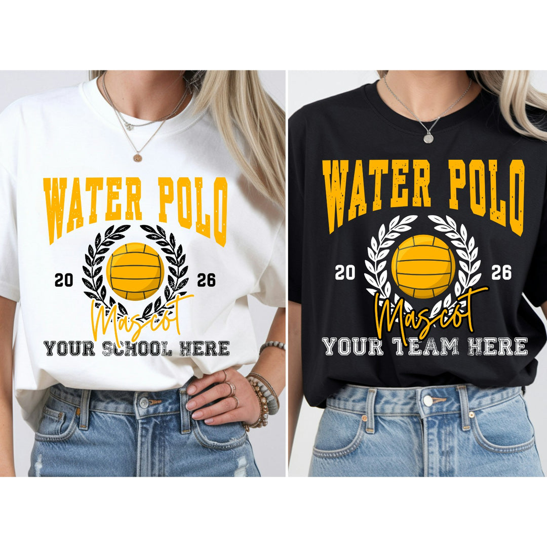 Water Polo Wreath customizable DTF transfer mockup