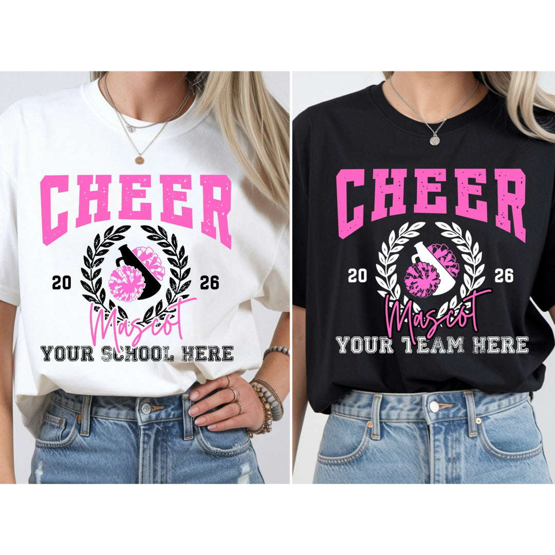 Cheer Wreath customizable DTF transfer mockup