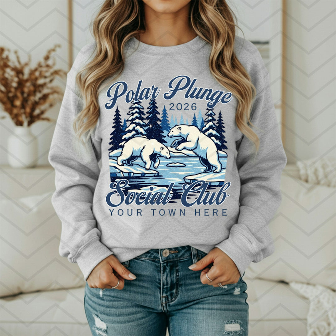 Polar Plunge customizable DTF transfer
