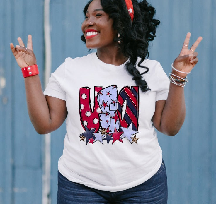 USA with Stars DTF transfer design – image 1