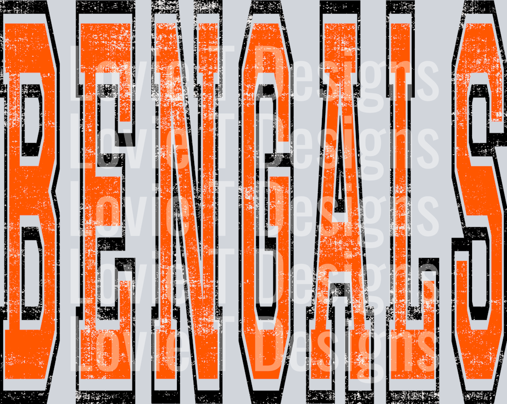 VARSITY OVERSIZED BENGALS ORANGE AND BLACK