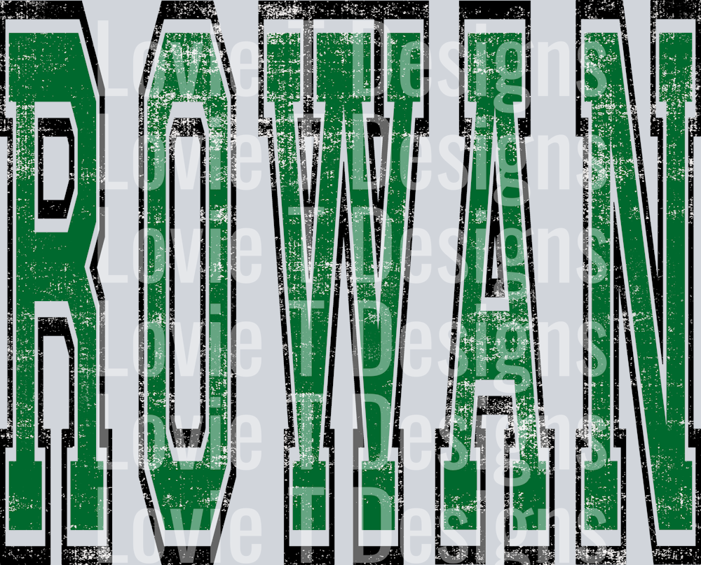 VARSITY OVERSIZED ROWAN GREEN AND BLACK